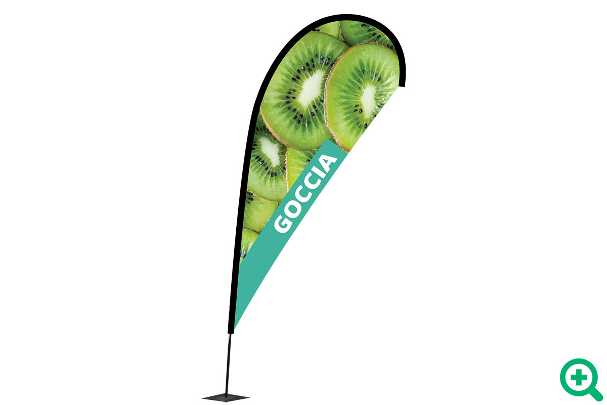 Bandiera Pubblicitaria A Goccia Personalizzata - Segnaletica Per Negozi E Eventi - Foto 6