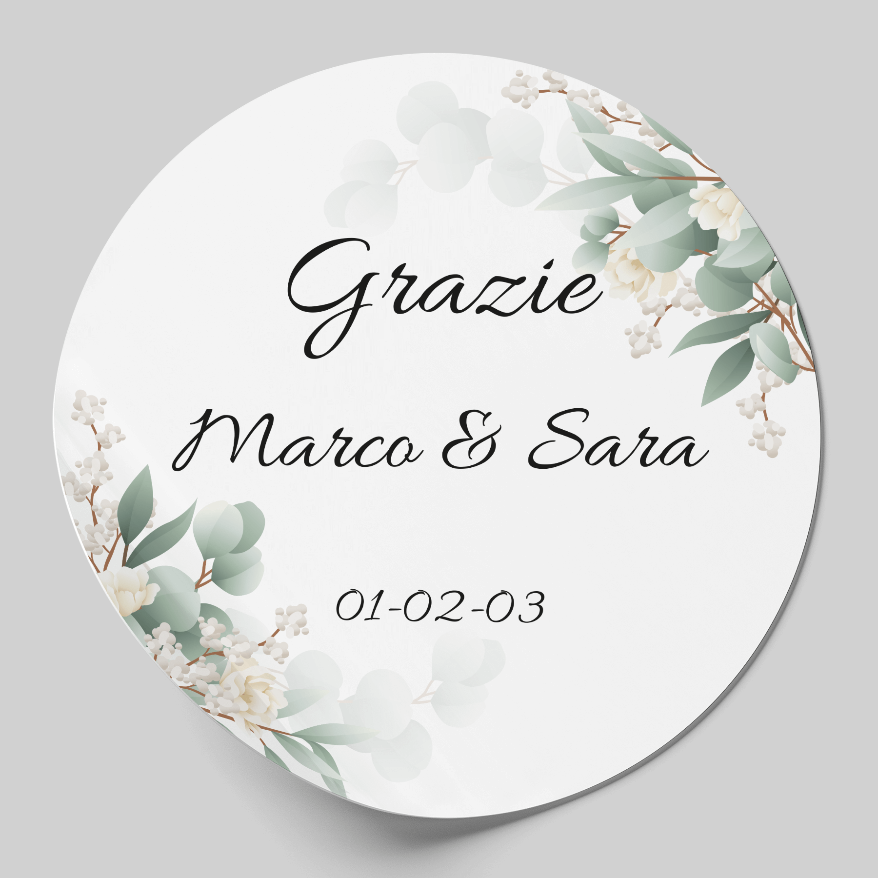 Darling Souvenir – 100 Etichette Personalizzate Per Bomboniere Matrimonio – 4x5,5 Cm – Carta Di Qualità